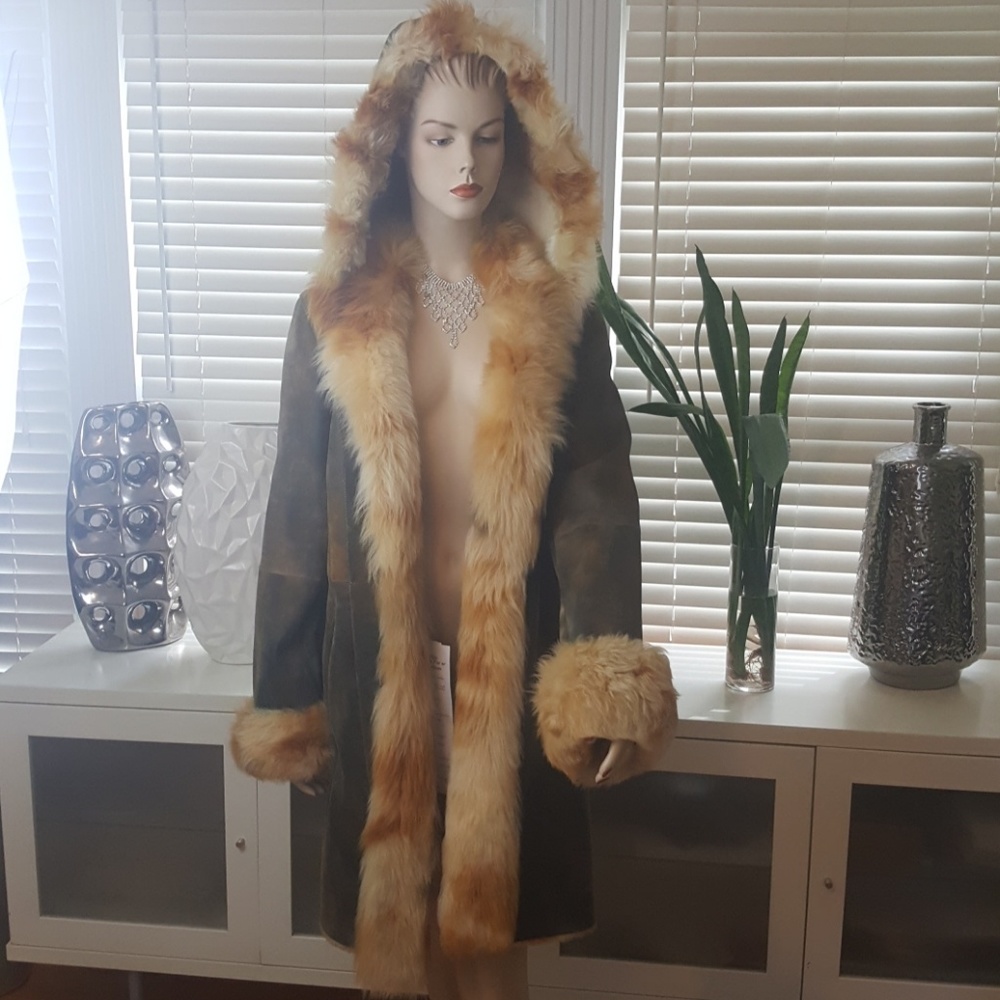 Cassie Fur - Leather with Shearling Trim